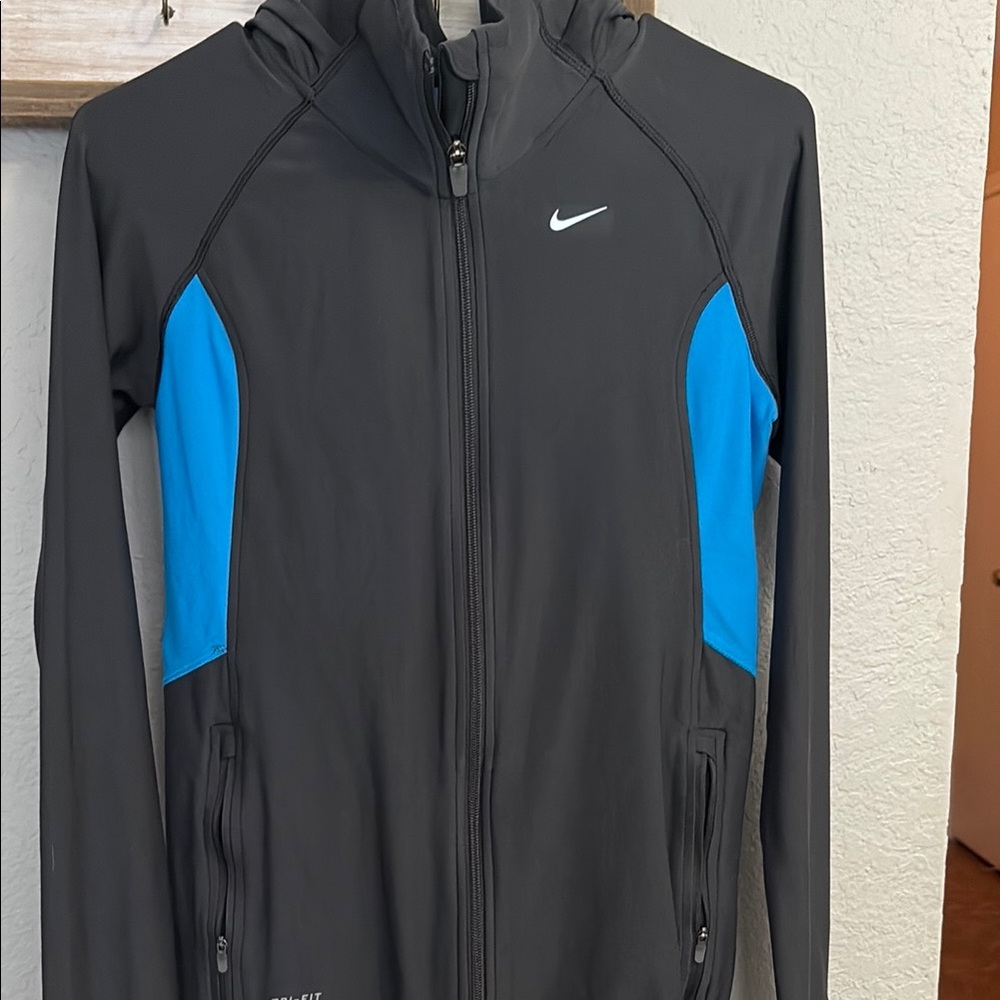 Nike Black and Blue Women's Jacket